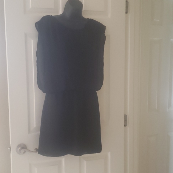 Dress with black outer see through netting size sm - Picture 1 of 6